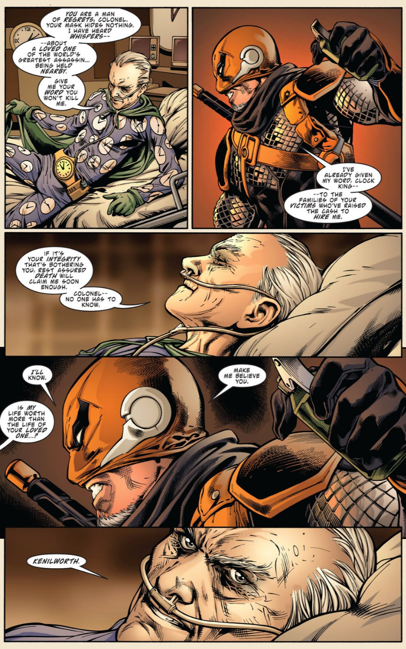 Illustration for article titled Deathstroke Gets Back to Being DC Comics’ Biggest Asshole